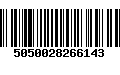 Código de Barras 5050028266143