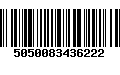 Código de Barras 5050083436222