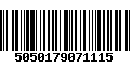 Código de Barras 5050179071115