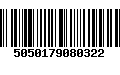 Código de Barras 5050179080322