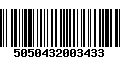 Código de Barras 5050432003433