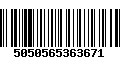 Código de Barras 5050565363671