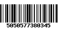 Código de Barras 5050577380345