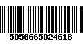 Código de Barras 5050665024618