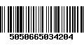 Código de Barras 5050665034204