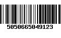 Código de Barras 5050665049123