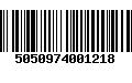 Código de Barras 5050974001218