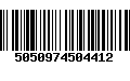 Código de Barras 5050974504412