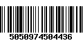 Código de Barras 5050974504436