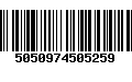 Código de Barras 5050974505259