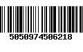 Código de Barras 5050974506218