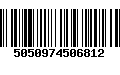 Código de Barras 5050974506812