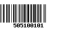 Código de Barras 505100101