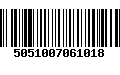 Código de Barras 5051007061018