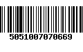 Código de Barras 5051007070669