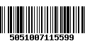 Código de Barras 5051007115599