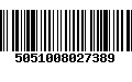 Código de Barras 5051008027389