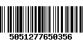 Código de Barras 5051277650356