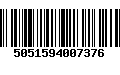 Código de Barras 5051594007376