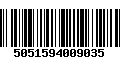 Código de Barras 5051594009035