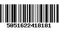 Código de Barras 5051622418181