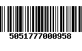 Código de Barras 5051777000958