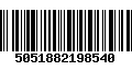 Código de Barras 5051882198540