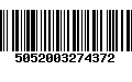 Código de Barras 5052003274372