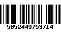 Código de Barras 5052449753714