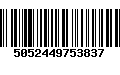 Código de Barras 5052449753837