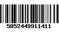 Código de Barras 5052449911411