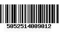 Código de Barras 5052514009012