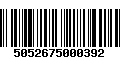 Código de Barras 5052675000392