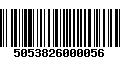 Código de Barras 5053826000056