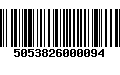 Código de Barras 5053826000094