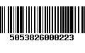 Código de Barras 5053826000223