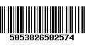 Código de Barras 5053826502574