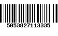 Código de Barras 5053827113335