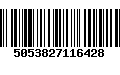 Código de Barras 5053827116428