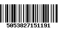 Código de Barras 5053827151191