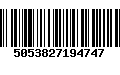 Código de Barras 5053827194747
