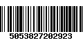 Código de Barras 5053827202923