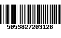 Código de Barras 5053827203128