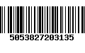 Código de Barras 5053827203135