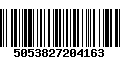 Código de Barras 5053827204163