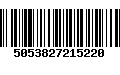 Código de Barras 5053827215220