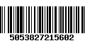 Código de Barras 5053827215602