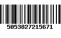 Código de Barras 5053827215671