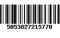 Código de Barras 5053827215770