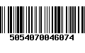 Código de Barras 5054070046074